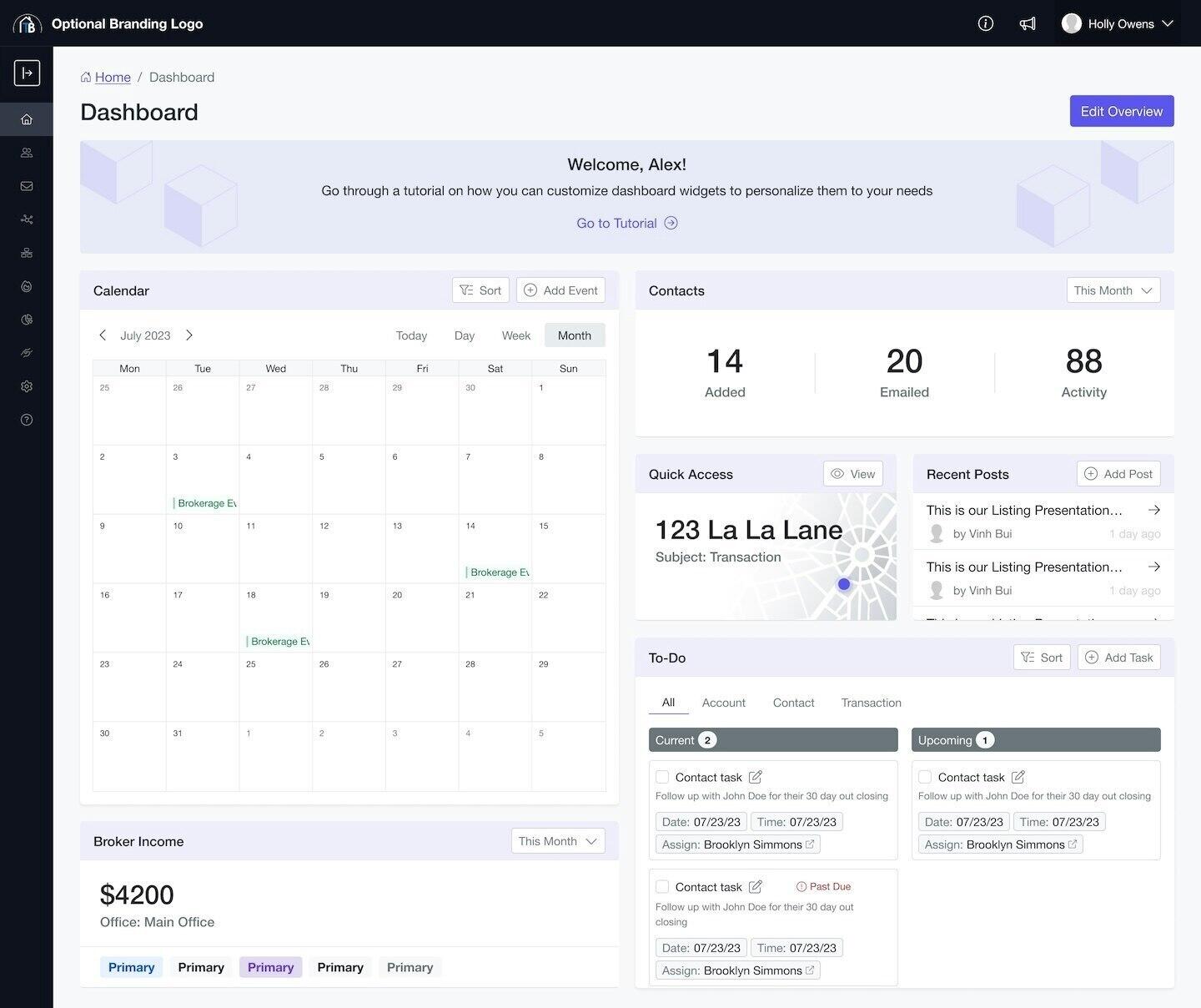 TotalBrokerage brokerage management dashboard